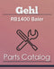 Gehl RB1400 Baler - Parts Catalog Cover