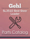 Gehl SL3510 Skid Steer Loader - Parts Catalog Cover