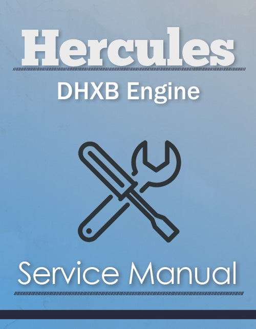 Hercules DHXB Engine - Service Manual Cover