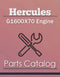 Hercules G1600X70 Engine - Parts Catalog Cover