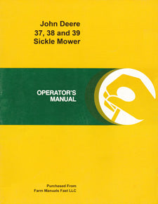 Operators Manual Parts Catalog Set For John Deere 37 38 39 Mower Sickle Bar  Hay