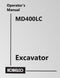 Kobelco MD400LC Excavator Manual Cover