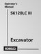 Kobelco SK120LC III Excavator Manual Cover