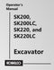 Kobelco SK200, SK200LC, SK220, and SK220LC Excavator Manual Cover
