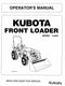 Kubota LA434 Loader Manual