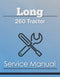 Long 260 Tractor - Service Manual Cover