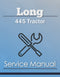 Long 445 Tractor - Service Manual Cover