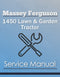 Massey Ferguson 1450 Lawn & Garden Tractor - Service Manual Cover