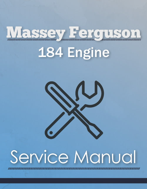 Massey Ferguson 184 Engine - Service Manual Cover