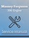 Massey Ferguson 390 Engine - Service Manual Cover