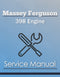 Massey Ferguson 398 Engine - Service Manual Cover