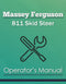Massey Ferguson 811 Skid Steer Manual Cover