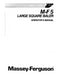 Massey Ferguson 5 Large Baler Manual