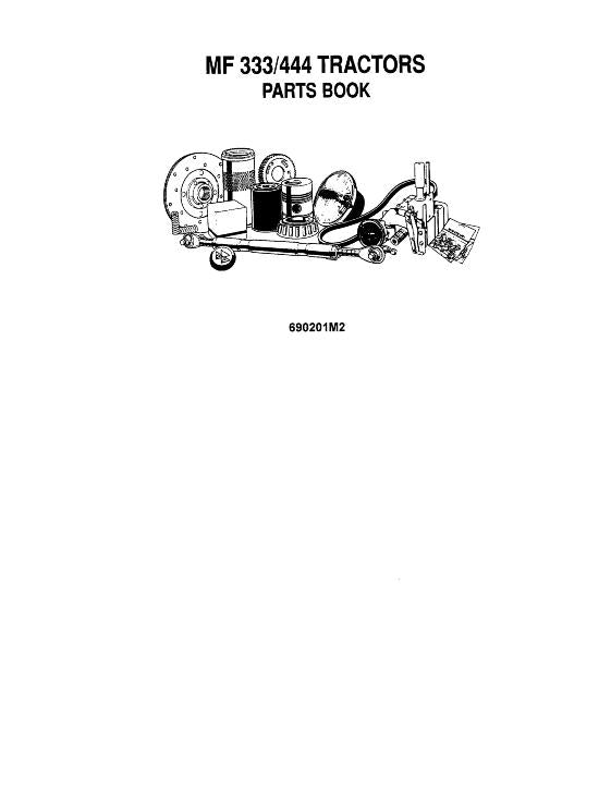 Massey-Harris 333 and 444 Tractor - Parts Manual