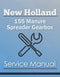 New Holland 155 Manure Spreader Gearbox - Service Manual Cover