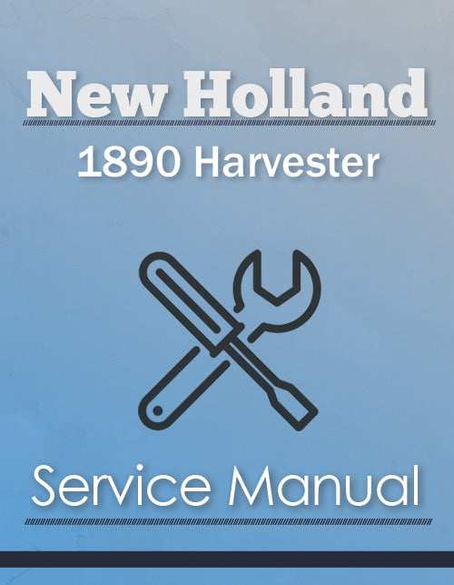 New Holland 1890 Harvester - Service Manual Cover