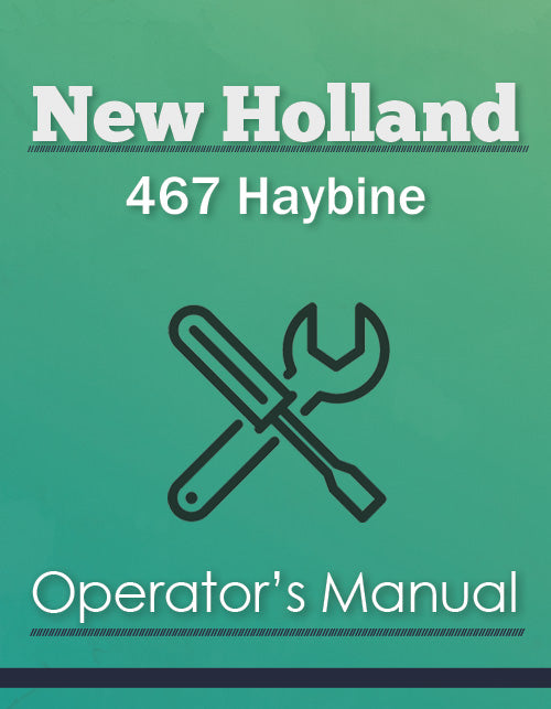 New Holland 467 Haybine Manual Cover