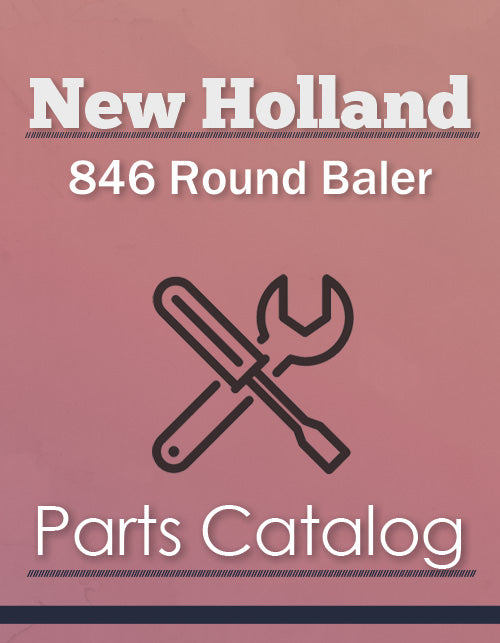 New Holland 846 Round Baler - Parts Catalog Cover