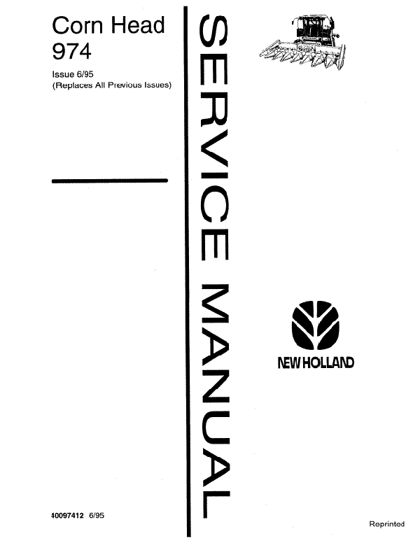 New Holland 974 Corn Head - Service Manual