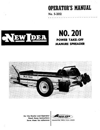 New Idea 201 Manure Spreader Manual