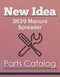 New Idea 3639 Manure Spreader - Parts Catalog Cover
