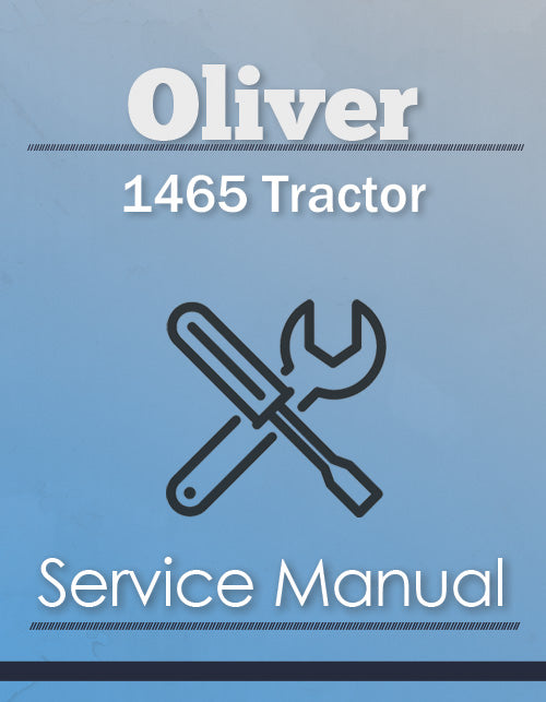 Oliver 1465 Tractor - Service Manual Cover