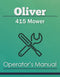 Oliver 415 Mower Manual Cover