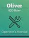 Oliver 520 Baler Manual Cover