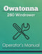 Owatonna 280 Windrower Manual Cover