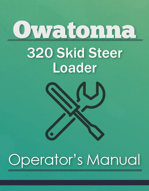 Owatonna 320 Skid Steer Loader Manual Cover