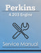 Perkins 4.203 Engine - Service Manual Cover