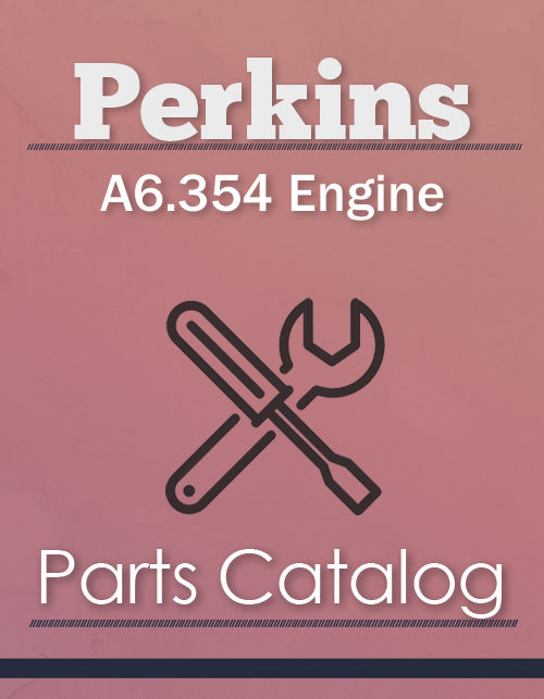 Perkins A6.354 Engine - Parts Catalog Cover
