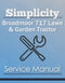 Simplicity Broadmoor 717 Lawn & Garden Tractor - Service Manual Cover