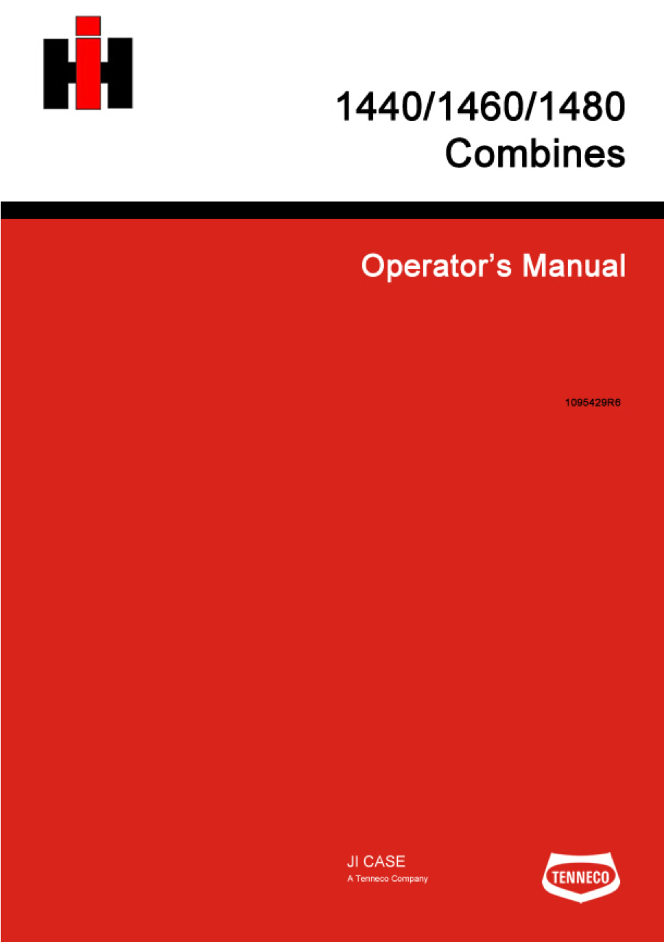 thumbnail image 2 of Peaceful Creek International 1440 / 1460 / 1480 Combine Operators & Parts Manual Set (OEM Reprint) 2 of 3