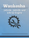 Waukesha 145-GK, 145-GS, and 145-GZ Engine - Service Manual Cover