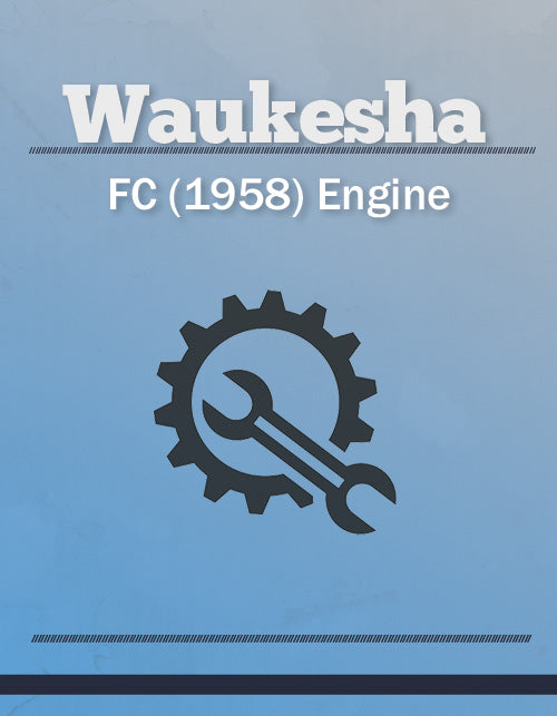 Waukesha FC (1958) Engine - Service Manual Cover