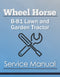 Wheel Horse B-81 Lawn and Garden Tractor - Service Manual Cover