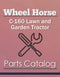 Wheel Horse C-160 Lawn and Garden Tractor - Parts Catalog Cover