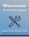Wisconsin TH and THD Engine - Service Manual Cover