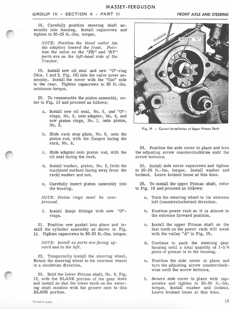 Massey Ferguson 135 and 150 Tractor - Service Manual