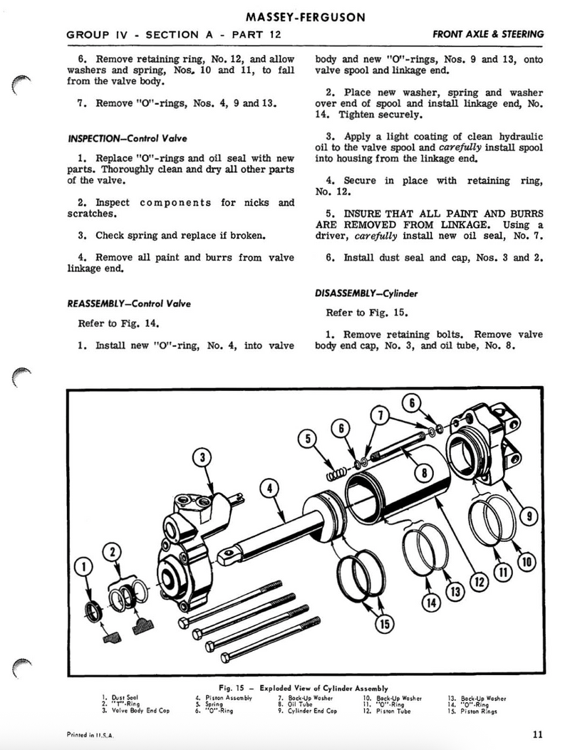 Massey Ferguson 135 and 150 Tractor - Service Manual