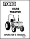 Ford 1920 Tractor Manual