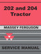 Massey Ferguson 202 and 204 Tractor - Service Manual