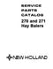 New Holland 270 and 271 Hay Baler - Parts Catalog