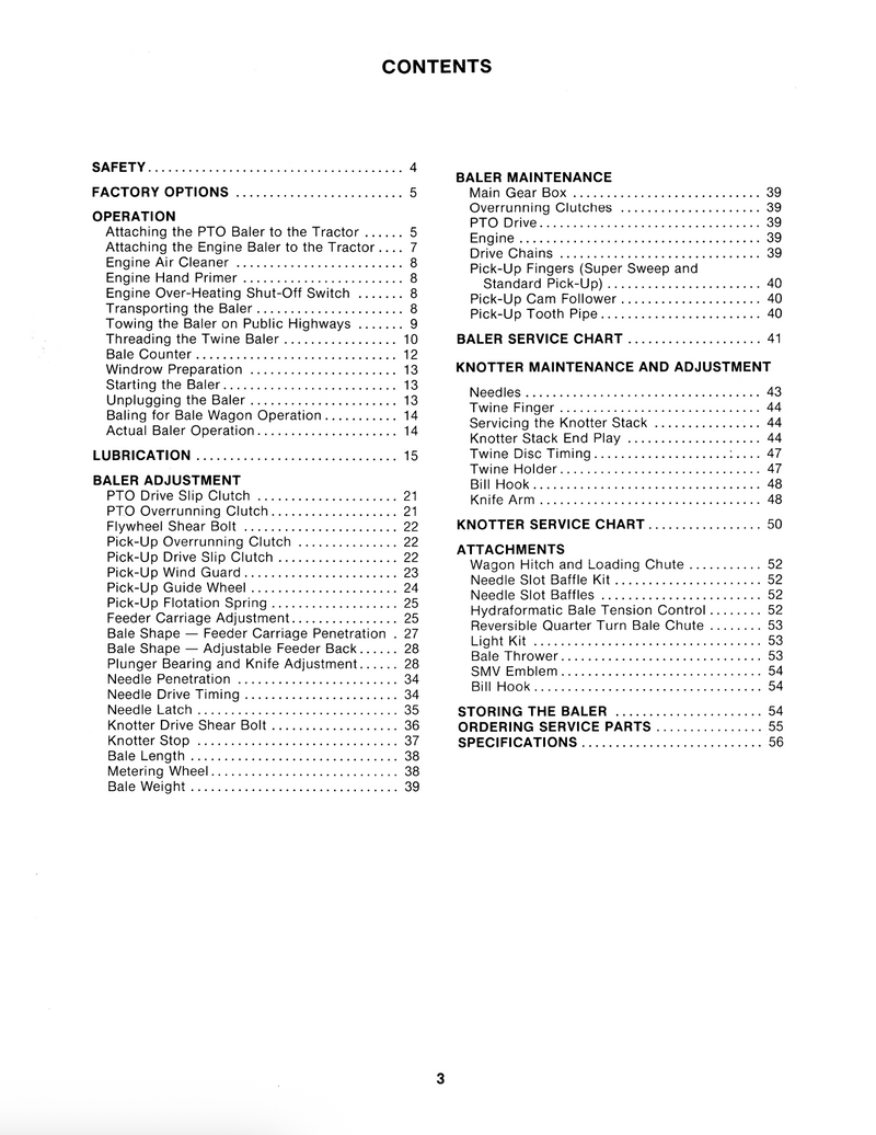 New Holland 310 Hay Baler - Operator's Manual