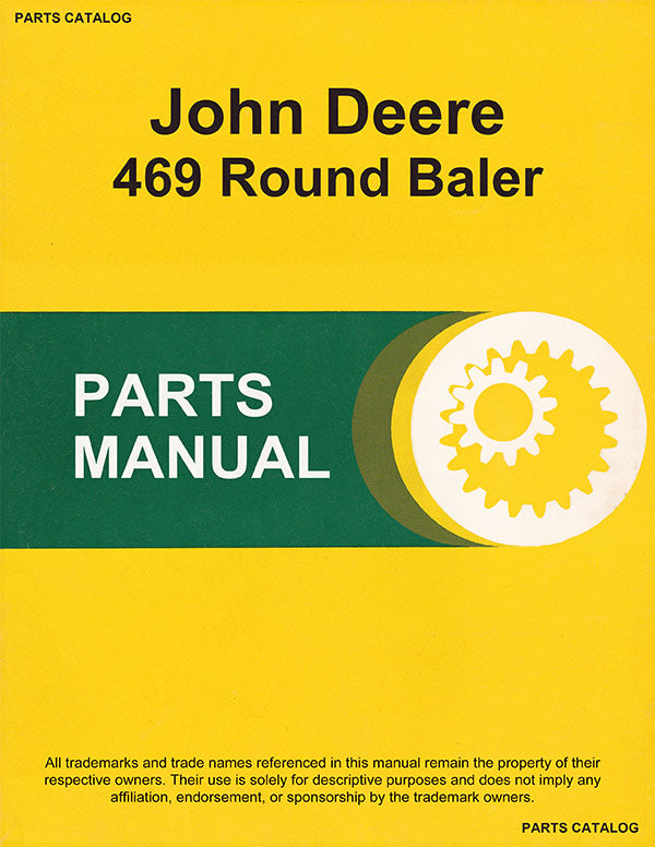 JD 469 Round Baler - Parts Catalog