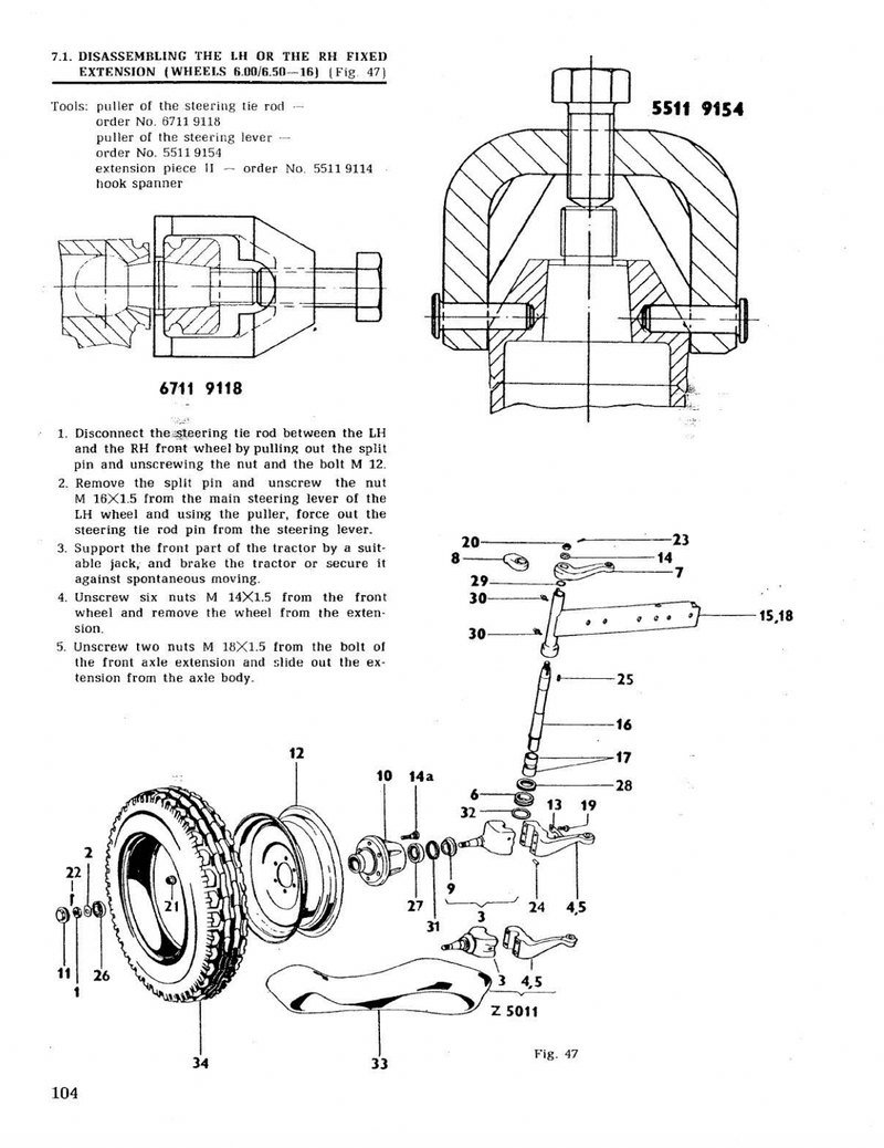 Zetor 5211, 5245, 6245, and 7245 Tractor - Service Manual