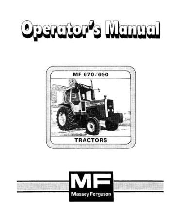 Massey Ferguson 670 and 690 Tractor Manual