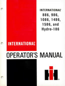 International 886, 986, 1086, 1486, 1586, and Hydro-186 Tractor - Operator's Manual
