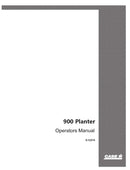 Case IH 900 Cyclo Air Planter - Operator's Manual